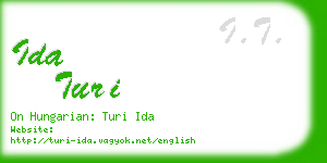 ida turi business card